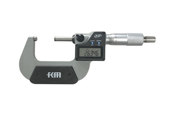 25-50mm/1-2″ Electronic Digital Display Outside Micrometer, IP65 Protection Degree With 0.001mm Resolution
