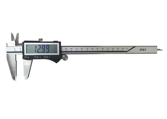 IP67 Waterproof 0-200mm/0-8'' Digital Caliper with 0.01mm/0.0005'' Resolution Data Output