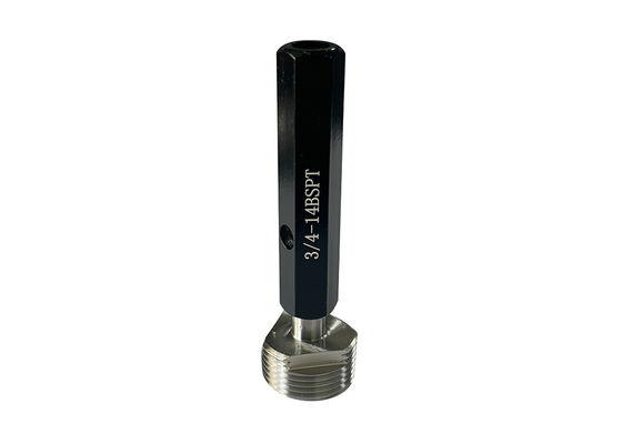 3/4-14 BSPT Thread Plug Gauge for Mechanical Connections and Sealing in British Standard