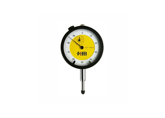 KM Brand 0-10mmx0.01mm Precision Dial Indicator Gauge With Lug Back