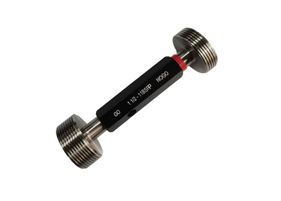 BSPP Thread Plug Gauge with GO and NOGO 2''-11 Size for Pipe Fitting Quality Control