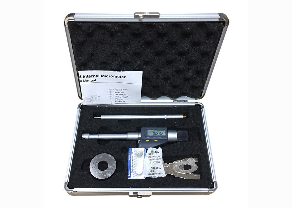 Electronic Digital Three Point Internal Micrometer, 16-20mm, IP54 Protection Degree
