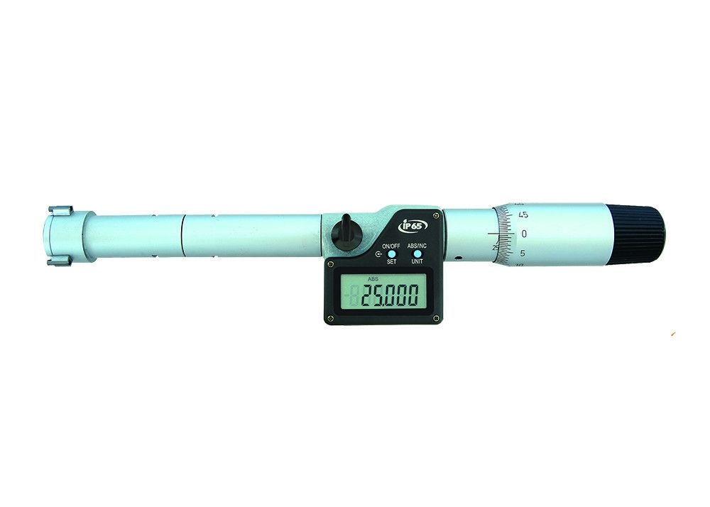 KM 25-30mm IP65 Digital Three Point Internal Micrometer With Setting Ring