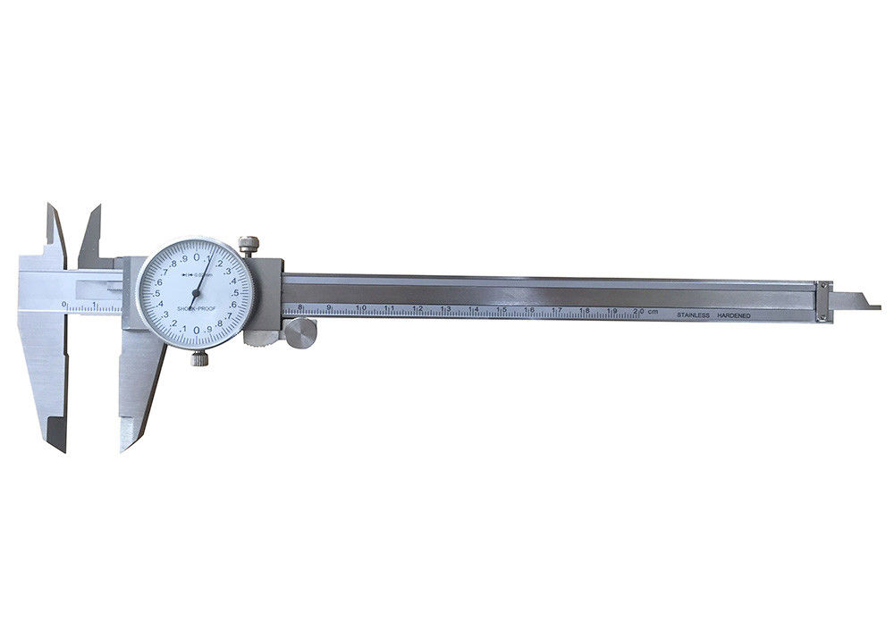 0-200mm Stainless Steel Dial Caliper with Shockproof