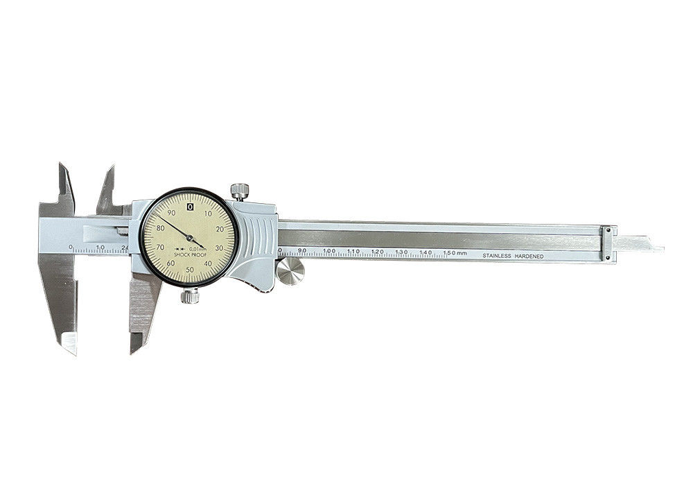 0-150mm Metal Casing Dial Caliper with 0.02mm Graduation Measuring Device