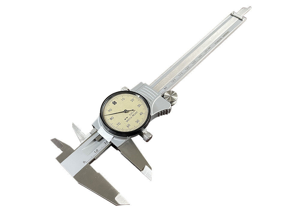 0-150mm Metal Casing Dial Caliper with 0.02mm Graduation Measuring Device