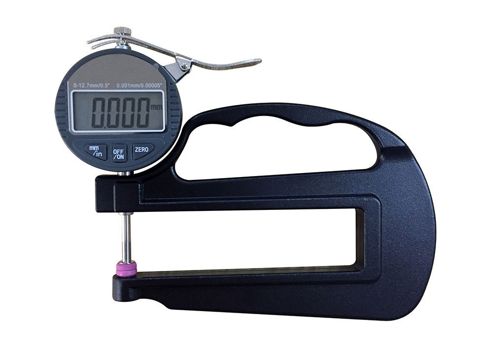 0-12.7mm Electronic Digital Thickness Measuring Instrument With 120mm Measuring Depth
