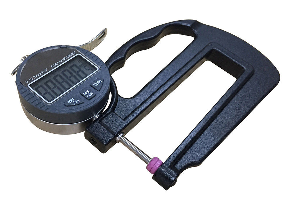 0-12.7mm Electronic Digital Thickness Measuring Instrument With 120mm Measuring Depth