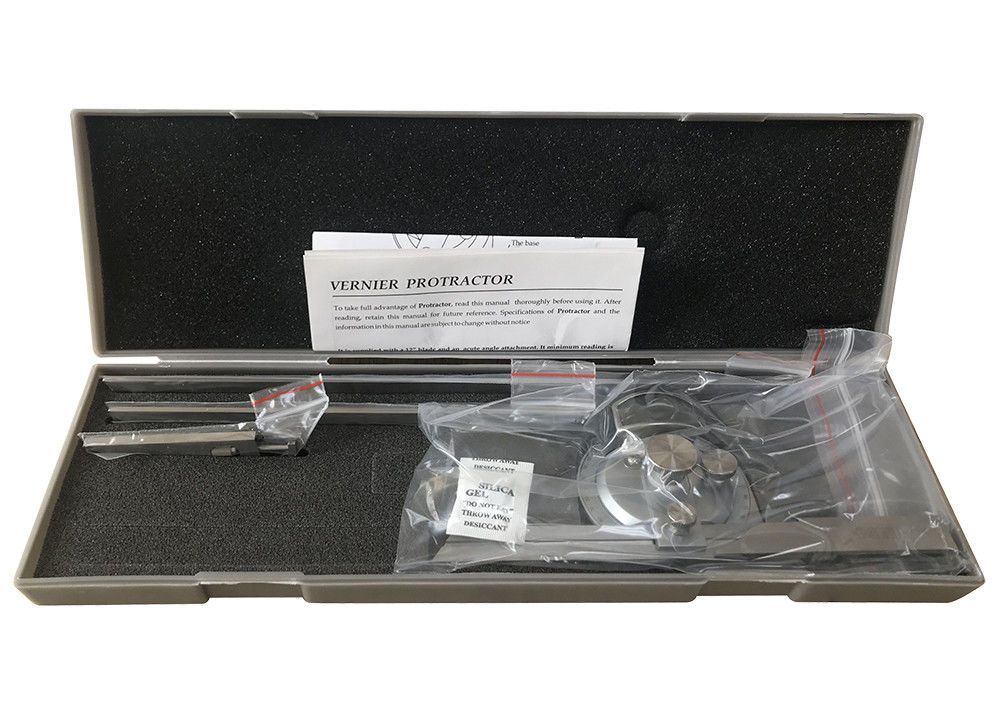 KM 0-360 Degree Universal Bevel Protractor With Magnifier