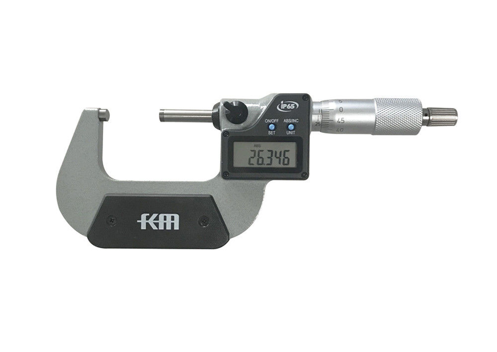 25-50mm/1-2″ Electronic Digital Display Outside Micrometer, IP65 Protection Degree With 0.001mm Resolution