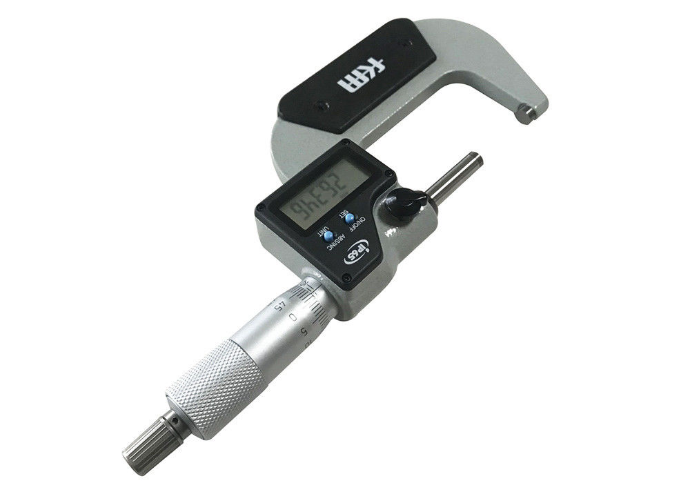 25-50mm/1-2″ Electronic Digital Display Outside Micrometer, IP65 Protection Degree With 0.001mm Resolution