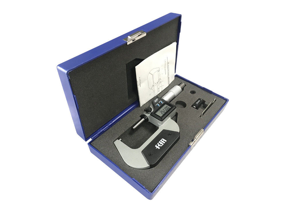 25-50mm/1-2″ Electronic Digital Display Outside Micrometer, IP65 Protection Degree With 0.001mm Resolution