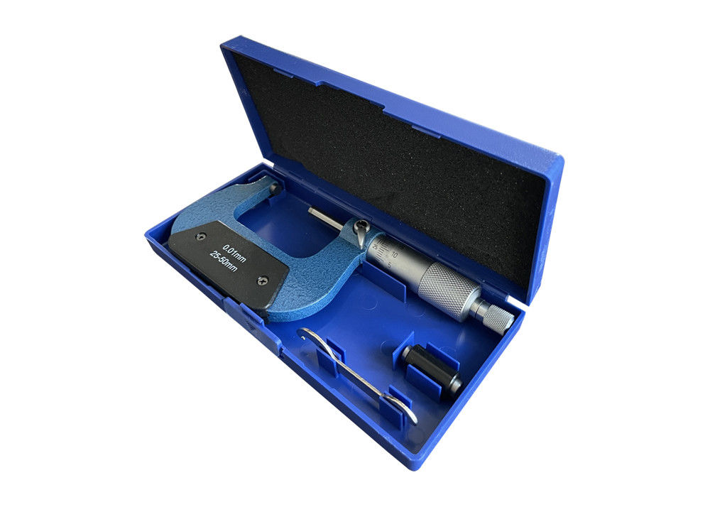 25-50mm Precise Outside Micrometer With Graduation 0.01mm For Quick Measurement