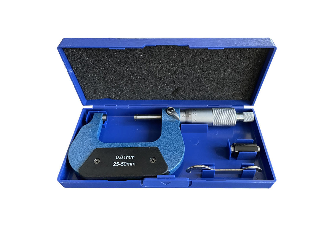 25-50mm Precise Outside Micrometer With Graduation 0.01mm For Quick Measurement