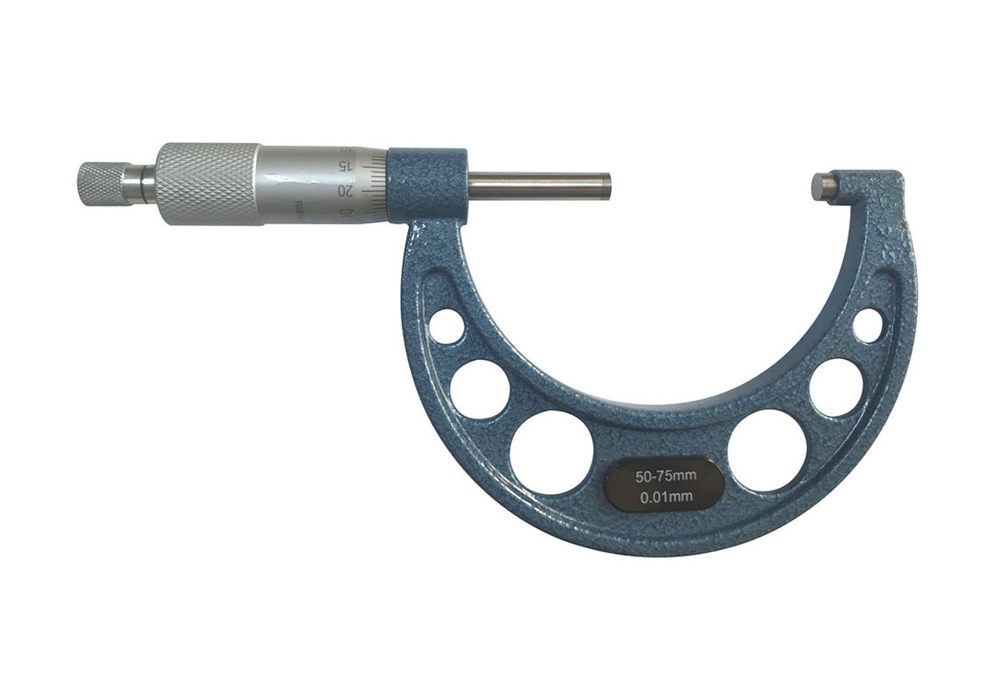Carbide Measuring Face 50-75mm Outside Micrometer Metric Precision Machinist Instruments