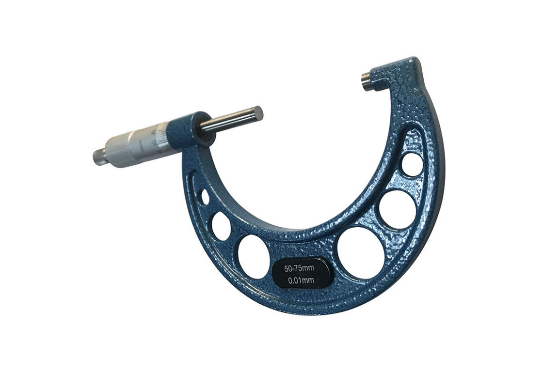 Carbide Measuring Face 50-75mm Outside Micrometer Metric Precision Machinist Instruments