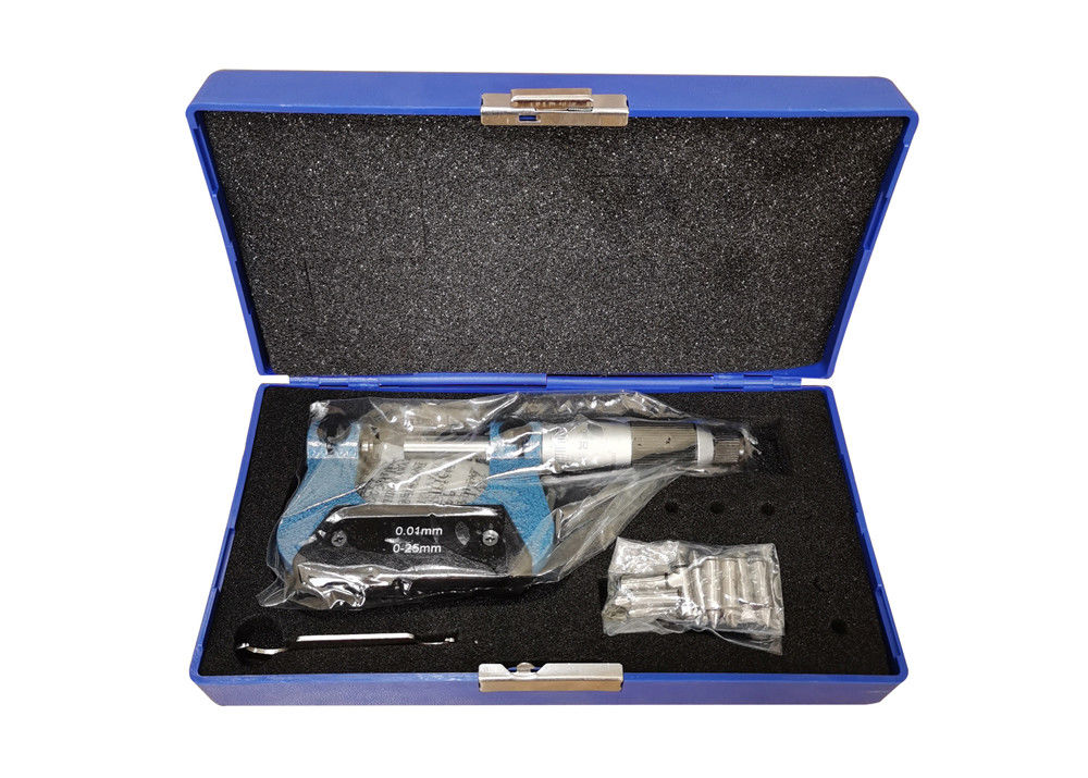 KM 0-25mm Screw Thread Micrometer Non-rotating Spindle