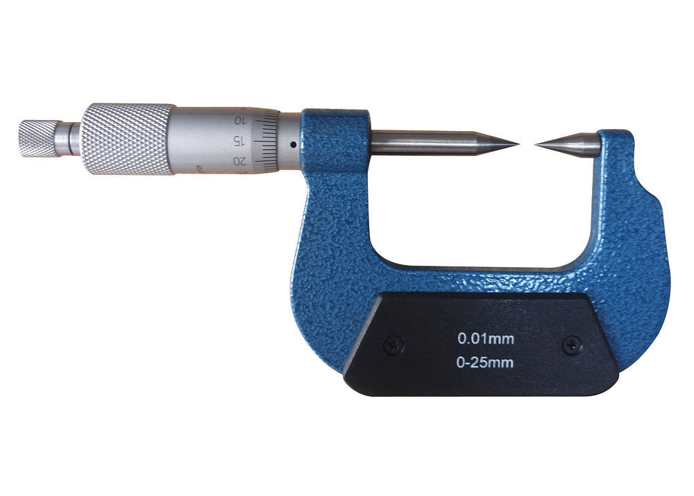 KM 0-25mm Point Micrometer With Carbide-tipped Measuring Face