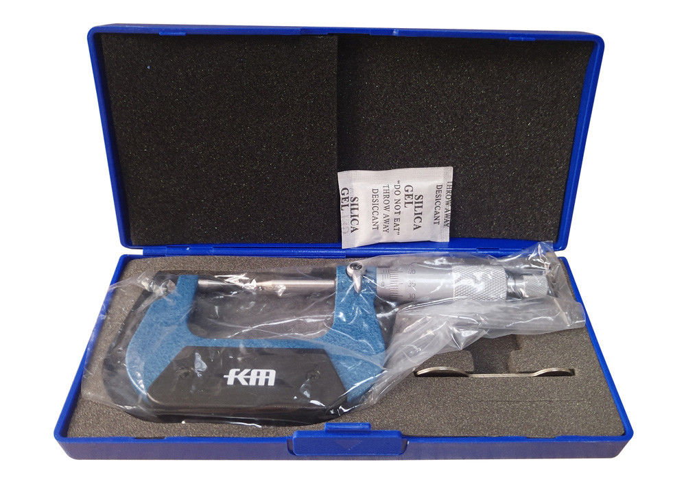 KM 0-25mm Point Micrometer With Carbide-tipped Measuring Face