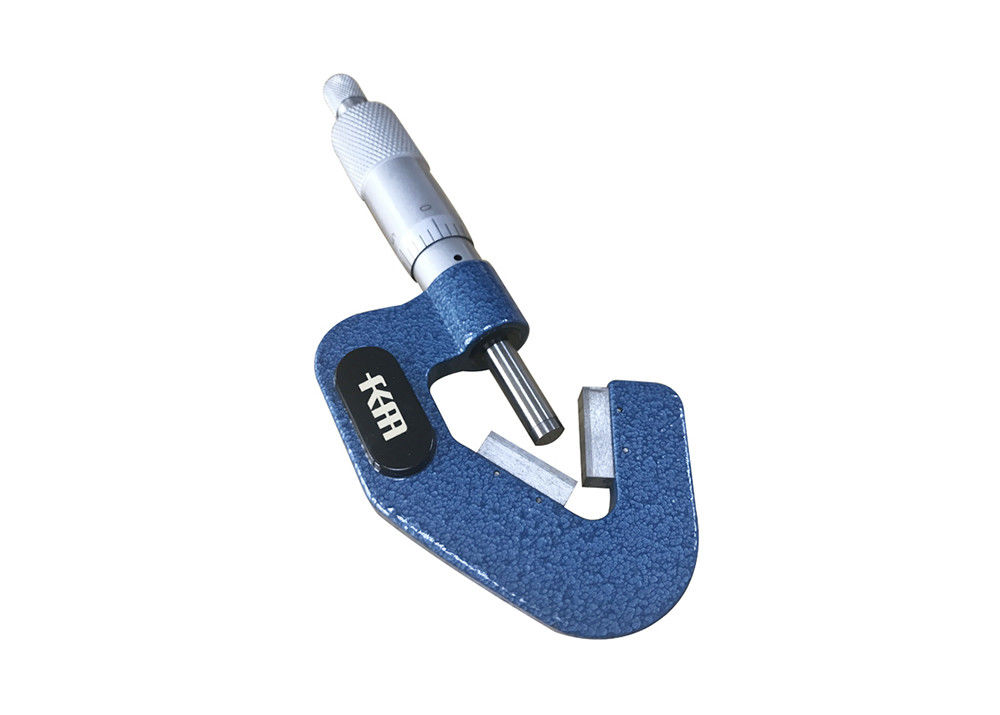 0.00008" Precision V-Anvil Micrometer with Carbide Measuring Face