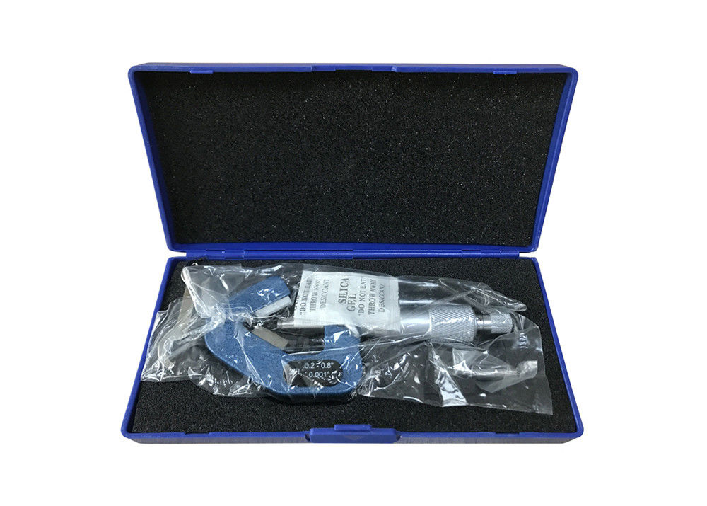 0.00008" Precision V-Anvil Micrometer with Carbide Measuring Face