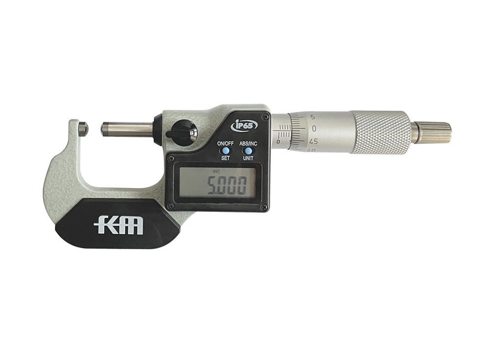 Fine Lapping 0-25mm Digital Tube Micrometer for Processing Metric/Inch Measurement
