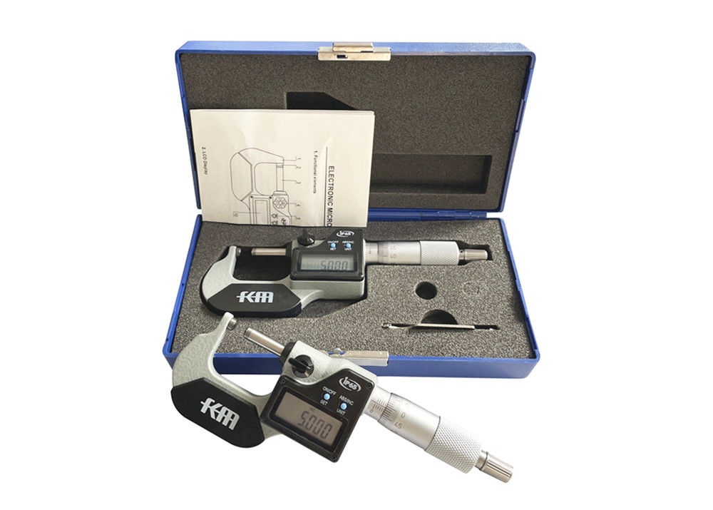 Fine Lapping 0-25mm Digital Tube Micrometer for Processing Metric/Inch Measurement