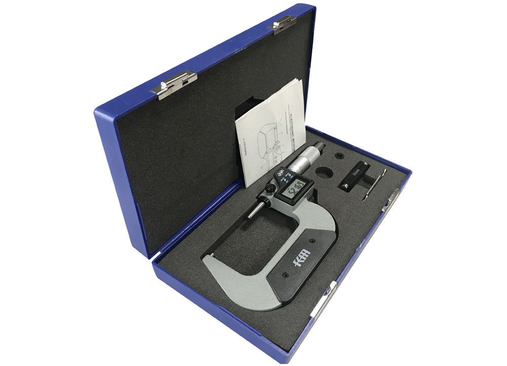 IP65 Protected 50-75mm Digital Outside Micrometer with LCD Display and 0.001mm Resolution