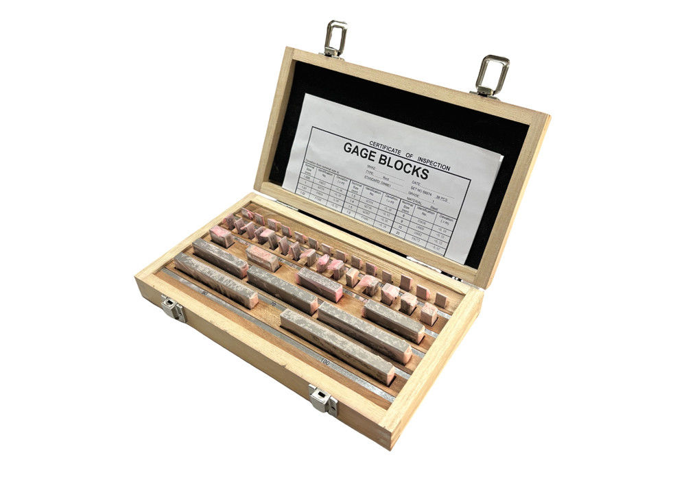 38Pcs Steel Metric Rectangular Gauge Blocks with DIN861 Standard for Precision Verification
