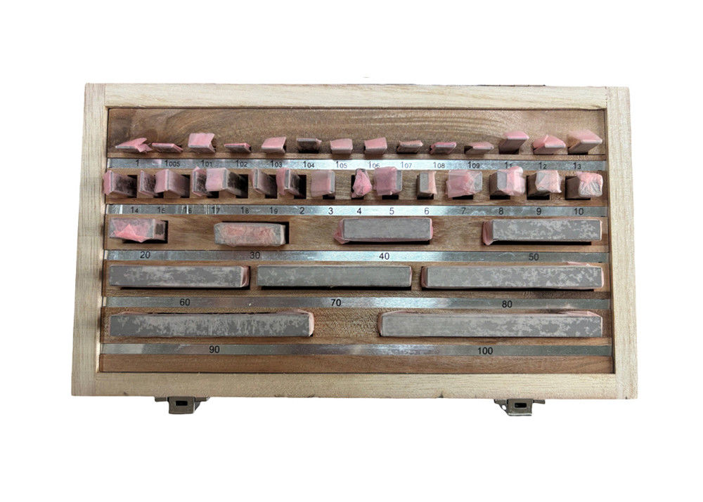 38Pcs Steel Metric Rectangular Gauge Blocks with DIN861 Standard for Precision Verification