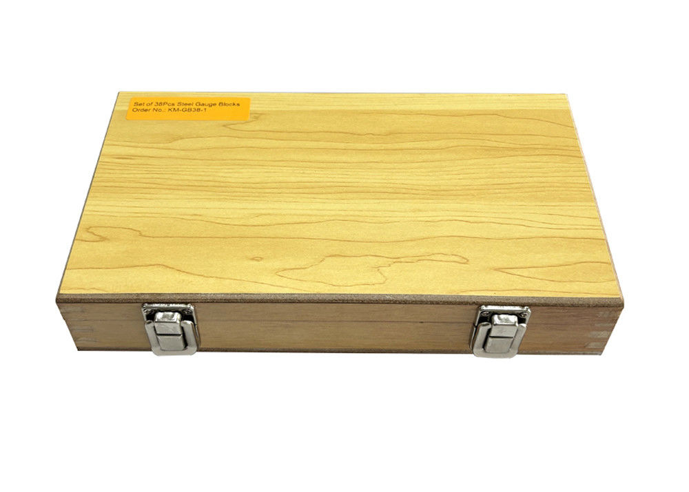 38Pcs Steel Metric Rectangular Gauge Blocks with DIN861 Standard for Precision Verification
