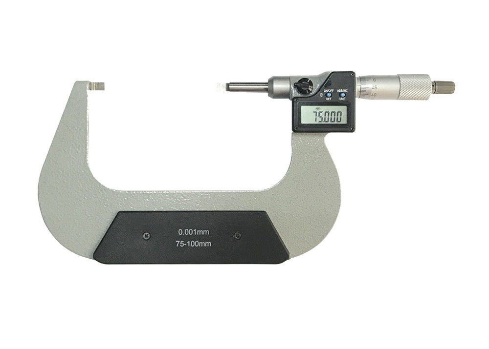 75-100mm Blade Micrometer with Hardened and Ground Spindle for Durable Measurements