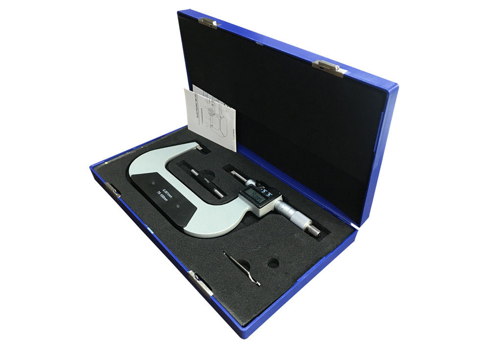 75-100mm Blade Micrometer with Hardened and Ground Spindle for Durable Measurements