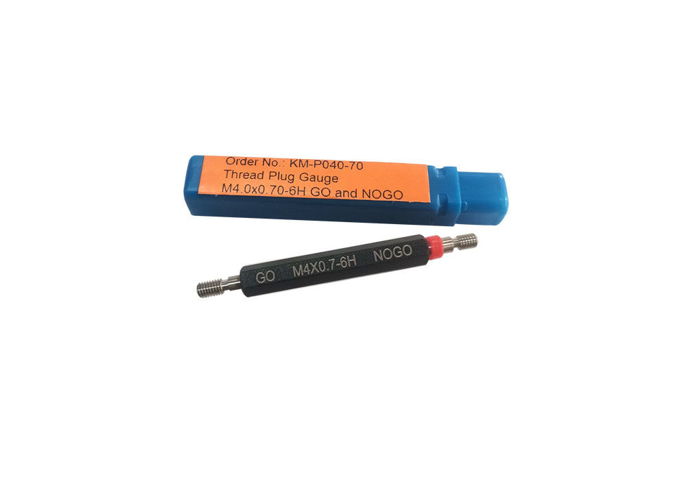 GO And NOGO M4.0 Metric Plug Gauge With Pitch 0.7 For Threaded Parts Inspection
