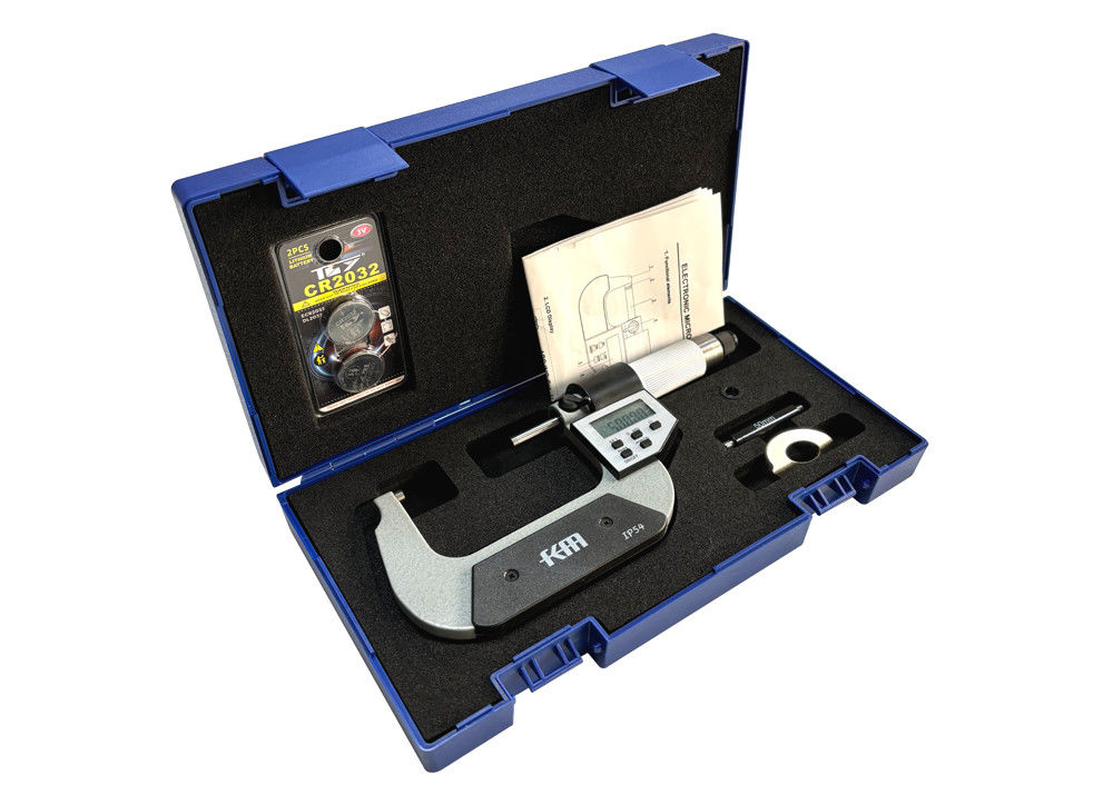Measuring Range 50-75mm IP54 Protection Degree Digital Outside Micrometer