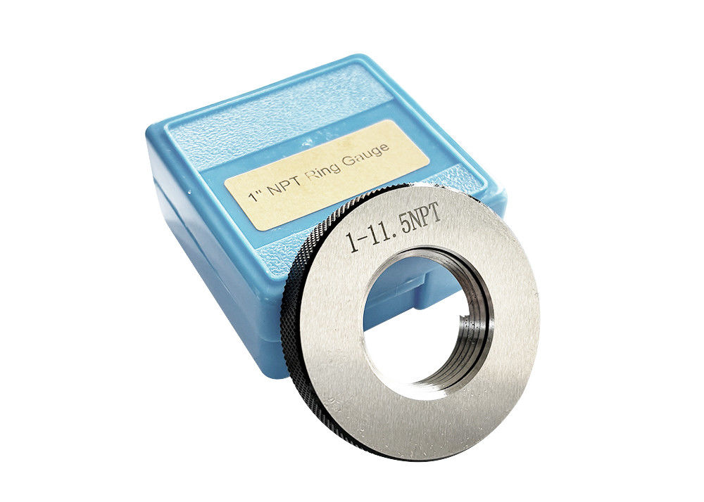 1-11.5 NPT Thread Ring Gauge with Wear and Corrosion Resistant Fitted Case