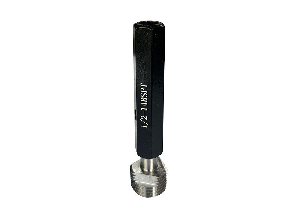 1/2-14 BSPT Thread Plug Gauge for Measuring and Verifying Tapered Pipe Threads