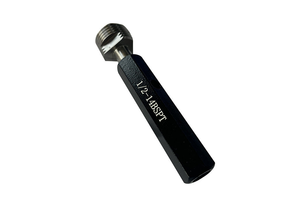 1/2-14 BSPT Thread Plug Gauge for Measuring and Verifying Tapered Pipe Threads