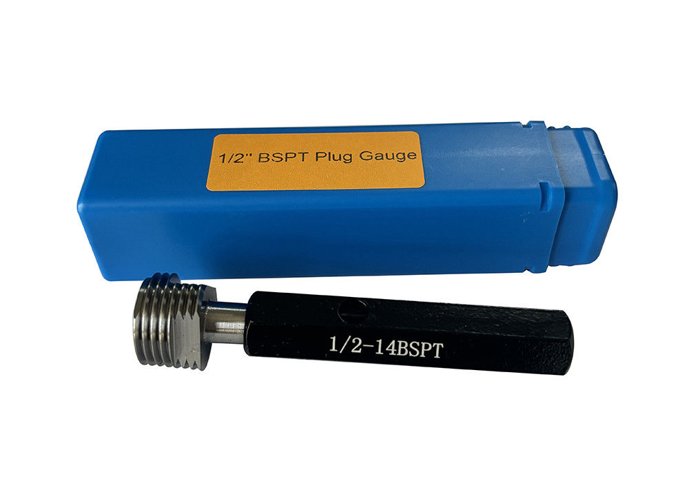1/2-14 BSPT Thread Plug Gauge for Measuring and Verifying Tapered Pipe Threads