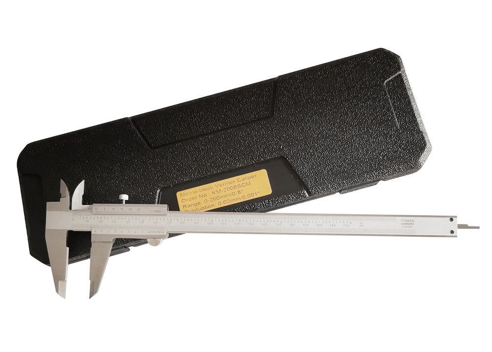 0-200mm/0-8′′ Mono-Block Vernier Caliper With Metric And Inch Measurement