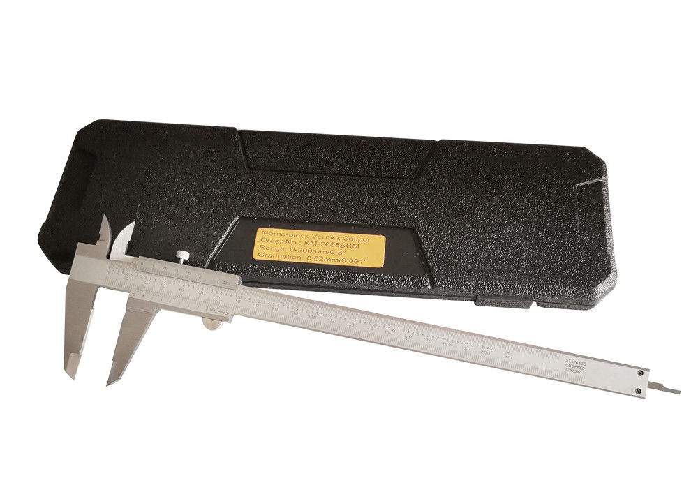 0-200mm/0-8′′ Mono-Block Vernier Caliper With Metric And Inch Measurement