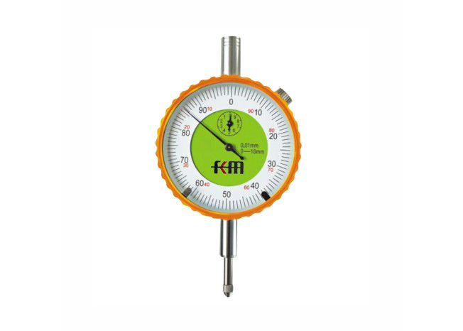 0-10mmx0.01mm Metric Dial Indicator with Golden Bezel for Accuracy Measuring