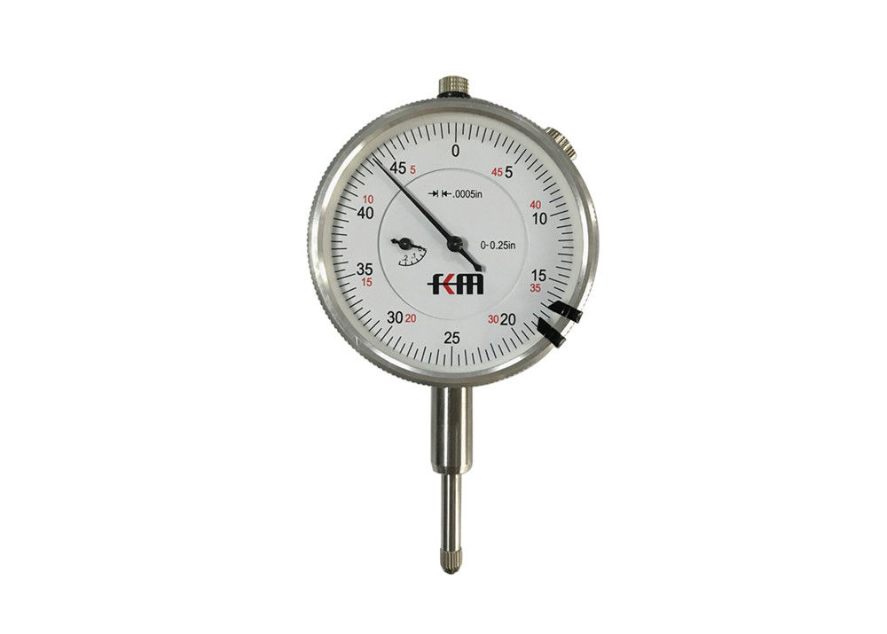 0-0.25" Range, 0-50 Dial Reading, 0.0005" Graduation Inch Dial Indicator Machine Tools