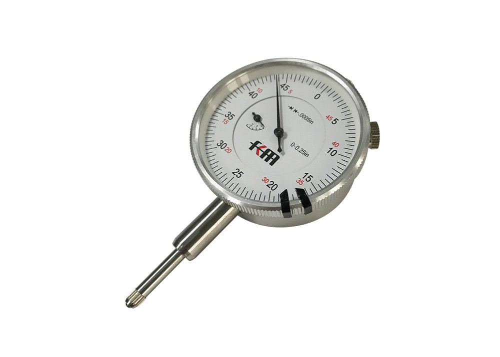0-0.25" Range, 0-50 Dial Reading, 0.0005" Graduation Inch Dial Indicator Machine Tools