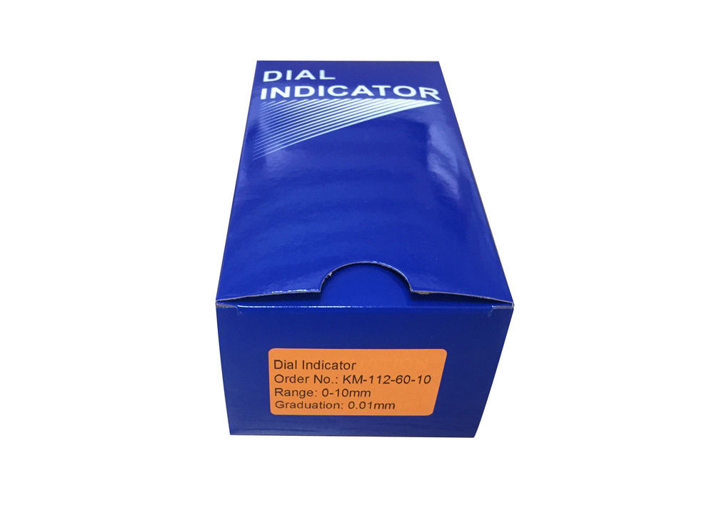 KM 0-10mm Mechanical Analog Dial Indicator Gauge with 0-100 Reading and 0.01mm Graduation