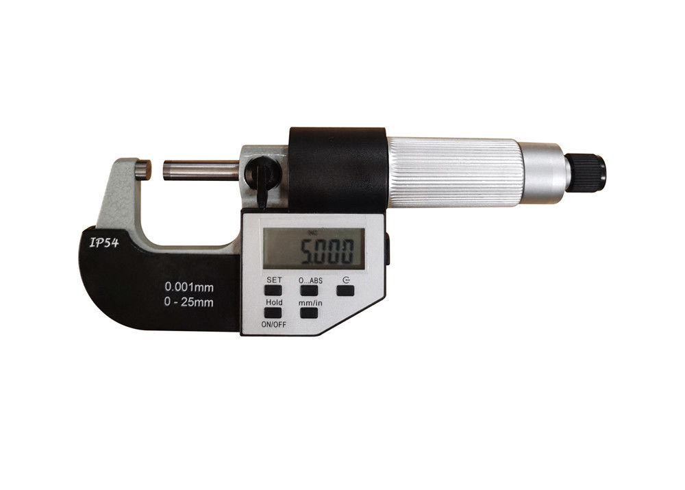 IP54 Protection Degree Five Buttons Digital Outside Micrometer