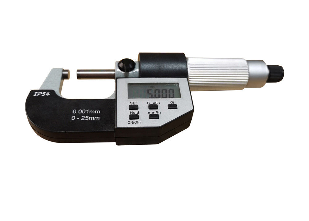 IP54 Protection Degree Five Buttons Digital Outside Micrometer