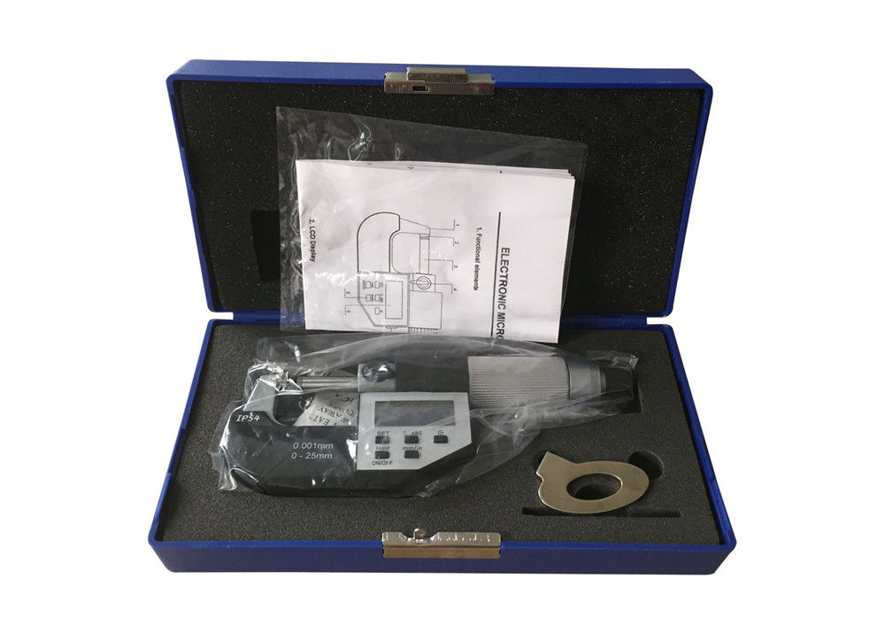 IP54 Protection Degree Five Buttons Digital Outside Micrometer