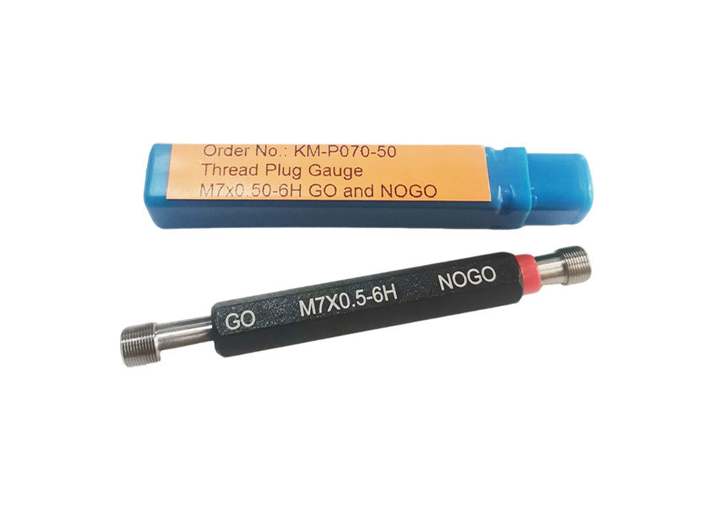 Precise Metric Ring and Plug Thread Gauge for Threaded Parts M7.0 with Pitch 0.5 for Thread Measurement and Inspection