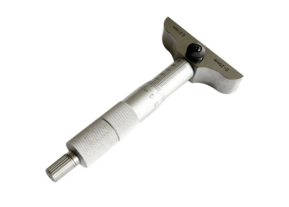 0-25mm Depth Micrometer with Interchangeable Measuring Rods For Wide Measuring Range
